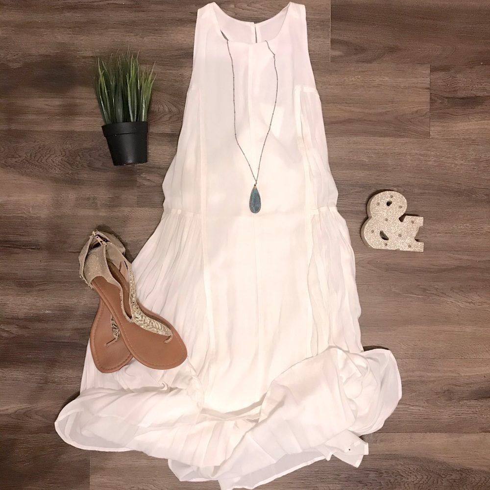 Three Of Something White Seven Caves Dress